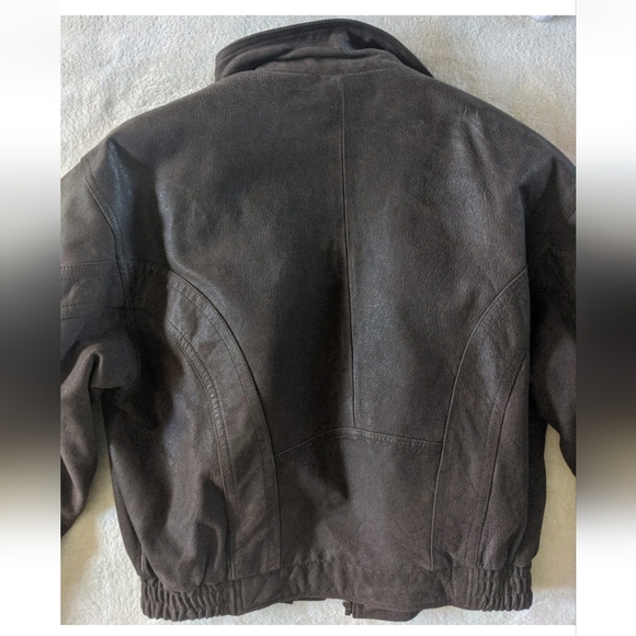 Wilsons Adventure Bound Leather-Pilot Bomber Jacket Mens Large Brown Thinsulate. - Picture 10 of 12